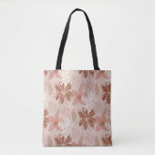 Bloemenprint Canvas tas, stijlvol bloemontwerp Draagtas (Voorkant)