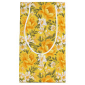 Bloemenprint geschenkzak klein cadeauzakje (Voorkant)