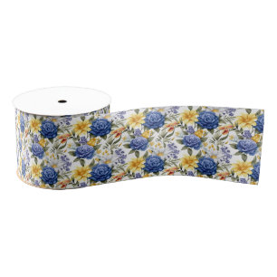 Bloemenprint Grosgrain lint