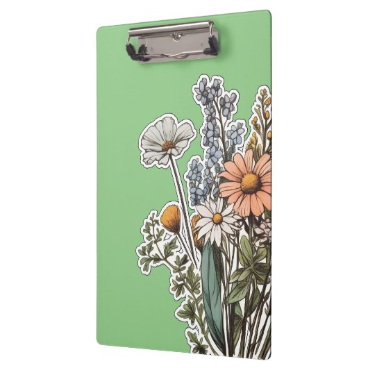 Bloemenprint Klembord (Links)