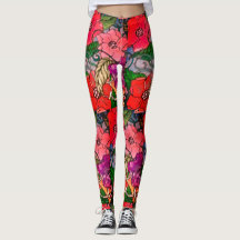 Bloemenprint Leggings voor vrouwen