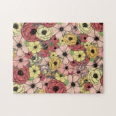 Bloemenpuzzel legpuzzel (Horizontaal)
