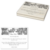 Bloemenrand aanpassen 	rubberstempel (Gestempeld)