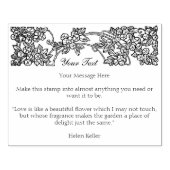 Bloemenrand aanpassen 	rubberstempel (Afrduk)