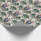 bloemenrenaissance behang. cadeaupapier (Hoek)