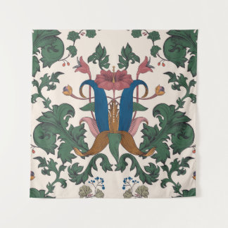 bloemenrenaissance behang. wandkleed