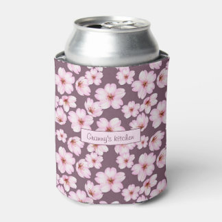 bloemenretro patroon. Oma's keuken. Tekst. Blikjeskoeler