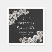 Bloemenrip 20s 30th Birthday Party Servetten (Voorkant)