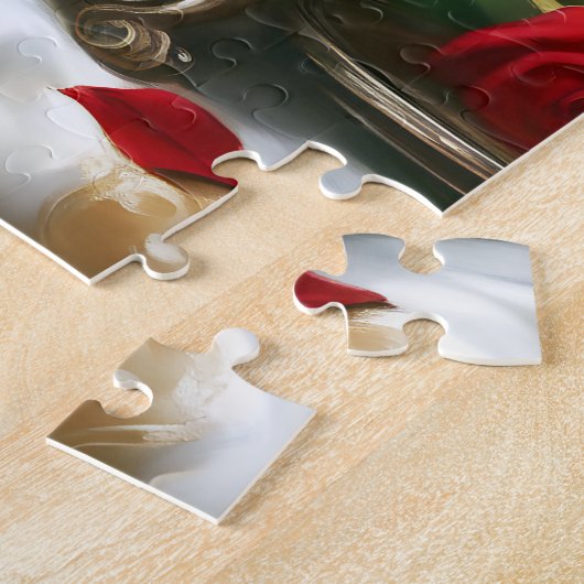  Bloemenrode rozen Legpuzzel (Zijkant)