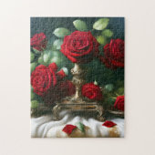  Bloemenrode rozen Legpuzzel (Verticaal)