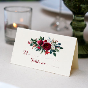 Bloemenrood bordeaux winter boeket bruiloft gast