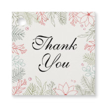 Bloemenrood en groen Lijst dank u