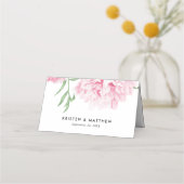 Bloemenroze pioen Boho Botanische Elegant (Achterkant)