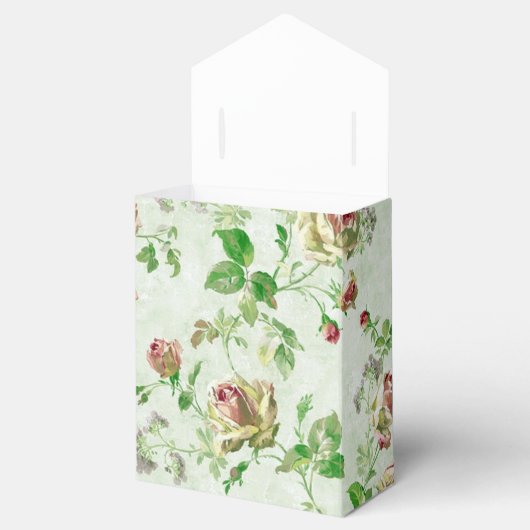 bloemenroze rozen bedankdoosjes (Geopend)