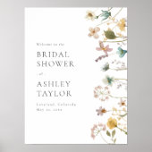 Bloemensalon Bruiloft Welcome Bord Poster (Voorkant)