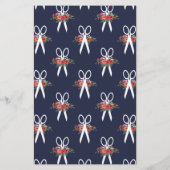 Bloemenschaar - Haarstudio Navyblauw Flyer (Achterkant)