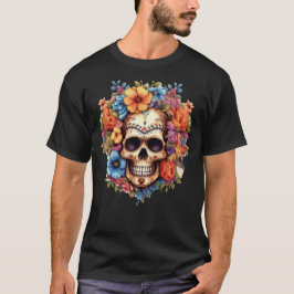 Bloemenschedel 7 t-shirt