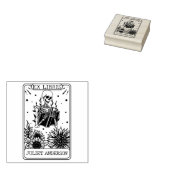 Bloemenschedel Boek Tarot Bibliotheek  Rubberstempel (Gestempeld)