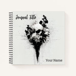 Bloemenschedel Journaal — Aangepaste naam & titel Notitieboek