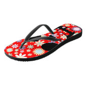 Bloemenschedel teenslippers (Schuin)