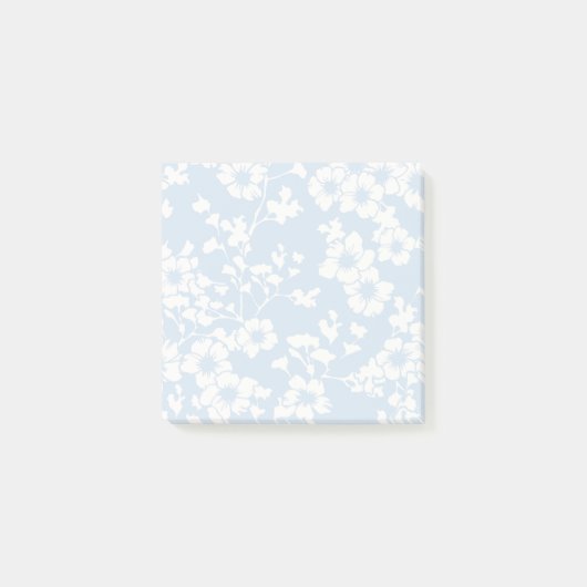 Bloemenscherm - Poederblauw Post-it® Notes (Voorkant)