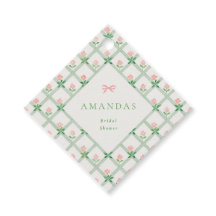 Bloemenscherm Roze Strik Tuinfeest Bruidsdouche