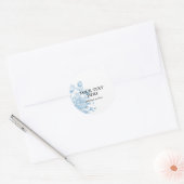 Bloemenschets Ronde Sticker (Envelop)