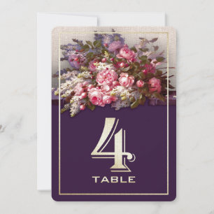 Bloemenschilderij Feesttafel Nummer Kaarten
