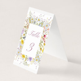 Bloemenschildering Bruiloft Tafelnummer – Elegant