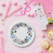 Bloemenschildering Krans Papieren Bordje (Feest)