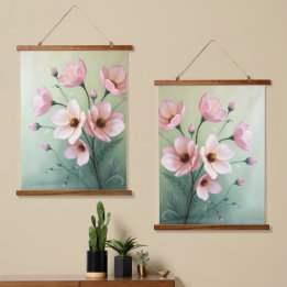 Bloemenschildering Muur Decoratie Hangend Wandkleed