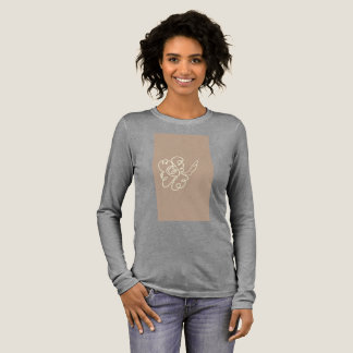 bloemenschildering t-shirt