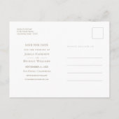 Bloemenschildering Trouwfoto Save The Date Uitnodiging Briefkaart (Achterkant)