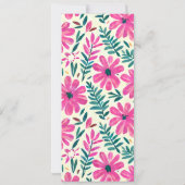 Bloemenschildering voor elk feest kaart (Achterkant)