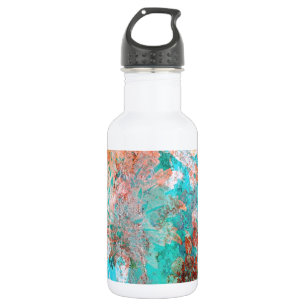 Bloemenschildering Waterfles