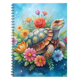 Bloemenschildpad Notitieboek