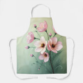 Bloemenschort voor de keuken schort (Voorkant)