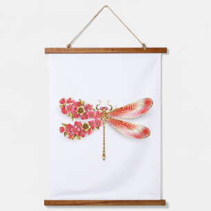 Bloemensier met juwelen sakura hangend wandkleed