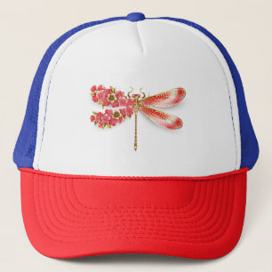 Bloemensier met juwelen sakura trucker pet
