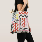 Bloemensjaal: vierkant Paisley Ornament Draagtas (Dichtbij)