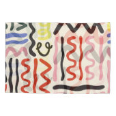 Bloemensjaal: vierkant Paisley Ornament Kussensloop (Achterkant)