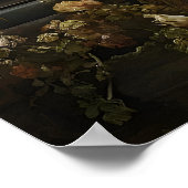 Bloemenskelet Boeken Bibliotheekprint, Schedel Don Poster (Hoek)