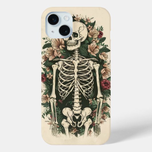 Bloemenskelet Case-Mate iPhone case (Achterkant)