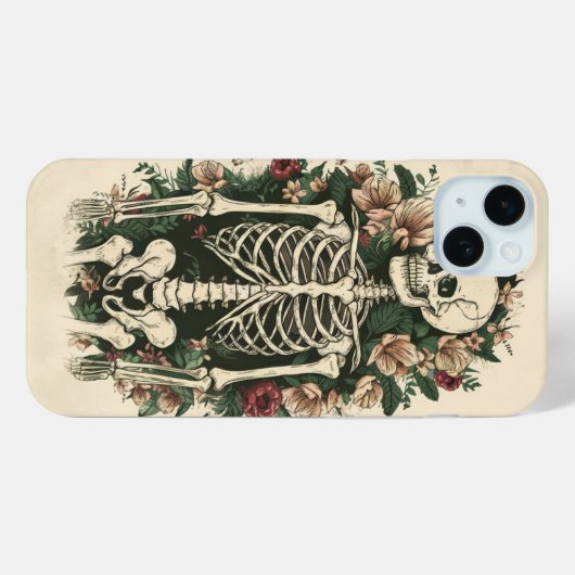 Bloemenskelet Case-Mate iPhone case (Achterkant (horizontaal))