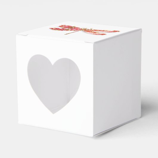 Bloemenslibel met juwelen sakura bedankdoosjes (Voorkant Zijde)