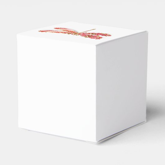 Bloemenslibel met juwelen sakura bedankdoosjes (Achterkant)