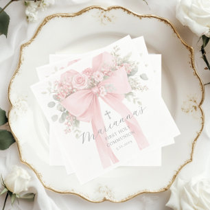 Bloemenslinger Eerste Heilige Communie Elegant Servet