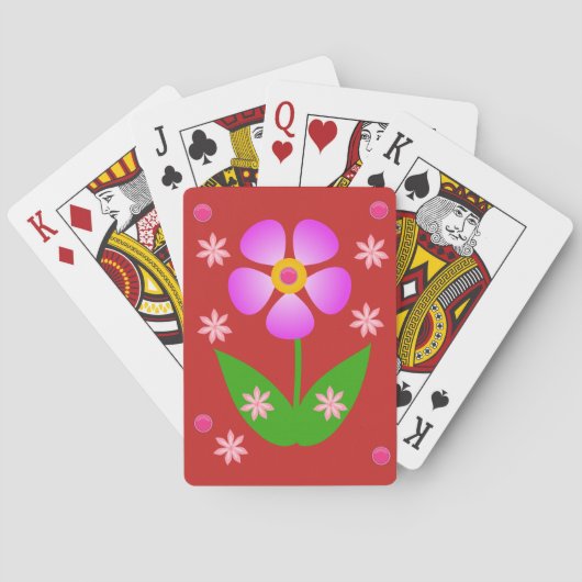 Bloemenspel Kaartspel Speelkaarten (Achterkant)