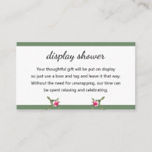 Bloemenspray display douche
