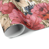 Bloemensublimatie Cadeaupapier (Rol Hoek)